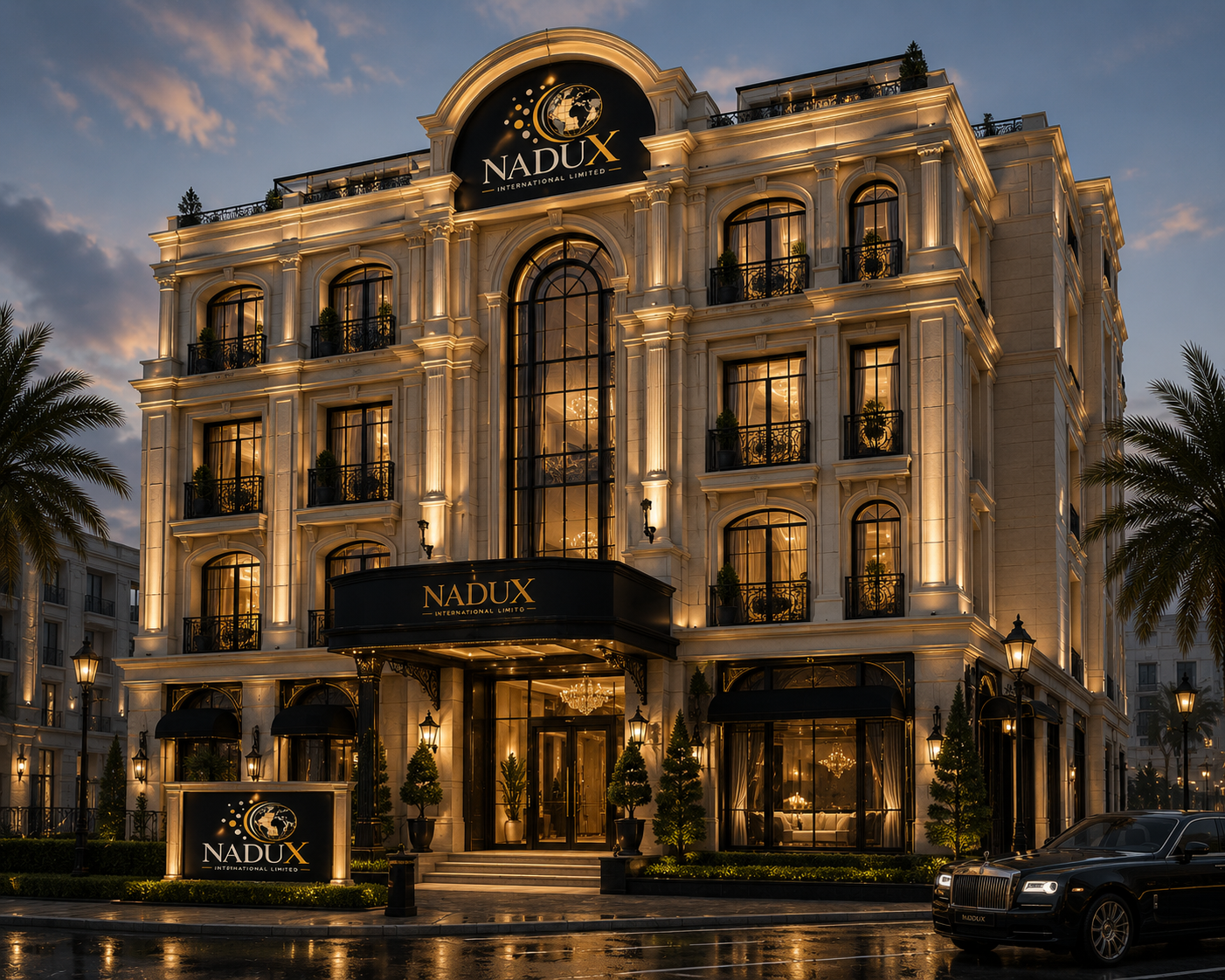 Professional hospitality reception and guest service